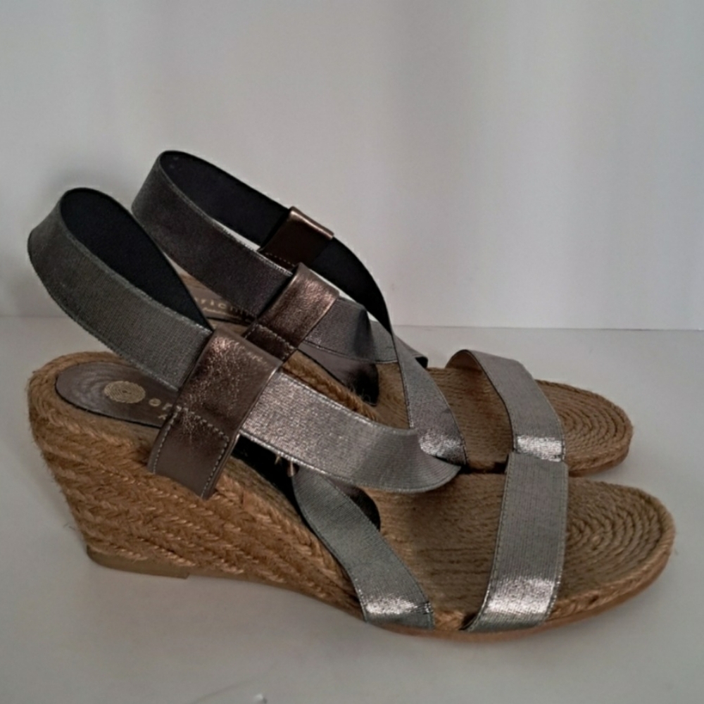 Eric Michaels Slip On Wedge Heel Sandals